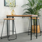 1/2/3 Pieces Industrial Rectangle Pub Table Set Solid Wood Counter Table Set Clearhalo 'Bar Furniture' 'furn' 'furn_home_bar_bar_sets' 'Furniture' 'Home Bars & Bar Sets' 'home_bar_bar_sets' 'Kitchen & Dining Furniture' 6157796