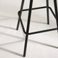 Quadratisches Industrie-Stehtisch-Set, 1/2-teiliger Thekentisch mit hohen Eisenhockern