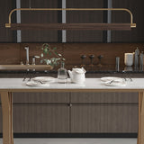 Set di tavoli da pub rettangolare lussuoso 1/2/5 pezzi Sinterid Stone Top Bistro Set