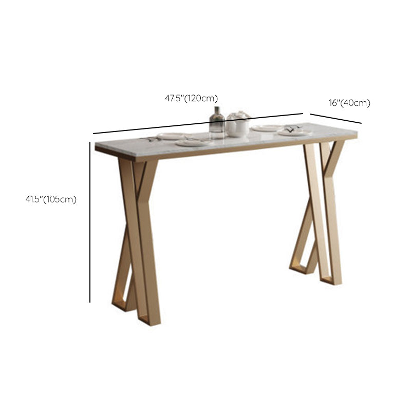 Juego de mesa de pub rectangular de lujo, juego de mesa de bistró con tapa de piedra sinterizada de 1/2/5 piezas