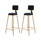 Glam Faux Marble Bar Set 1/2/4 Pieces Rectangle Counter Table Set for Indoor Black 30"H Stools (Set of 2) Clearhalo 'Bar Furniture' 'furn' 'furn_home_bar_bar_sets' 'Furniture' 'Home Bars & Bar Sets' 'home_bar_bar_sets' 'Kitchen & Dining Furniture' 6157843