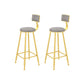 Glam Faux Marble Bar Set 1/2/4 Pieces Rectangle Counter Table Set for Indoor Grey 30"H Stools (Set of 2) Clearhalo 'Bar Furniture' 'furn' 'furn_home_bar_bar_sets' 'Furniture' 'Home Bars & Bar Sets' 'home_bar_bar_sets' 'Kitchen & Dining Furniture' 6157844