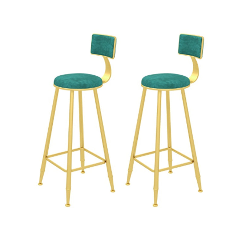 Glam Faux Marble Bar Set 1/2/4 Pieces Rectangle Counter Table Set for Indoor Green 30"H Stools (Set of 2) Clearhalo 'Bar Furniture' 'furn' 'furn_home_bar_bar_sets' 'Furniture' 'Home Bars & Bar Sets' 'home_bar_bar_sets' 'Kitchen & Dining Furniture' 6157847