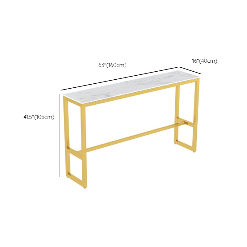 Glam Faux Marble Bar Set 1/2/4 Pieces Rectangle Counter Table Set for Indoor Clearhalo 'Bar Furniture' 'furn' 'furn_home_bar_bar_sets' 'Furniture' 'Home Bars & Bar Sets' 'home_bar_bar_sets' 'Kitchen & Dining Furniture' 6157861