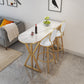 1/2/3/5 Stuks Luxe Onregelmatige Vorm Pub Tafelset Gesinterde Stenen Top Bistro Tafelset