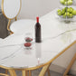 1/2/3/5 Stuks Luxe Onregelmatige Vorm Pub Tafelset Gesinterde Stenen Top Bistro Tafelset