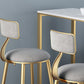 Bartisch-Set aus Kunstmarmor, 1/2/3-teilig, Glamour-Rechteck-Bistro-Set für das Esszimmer