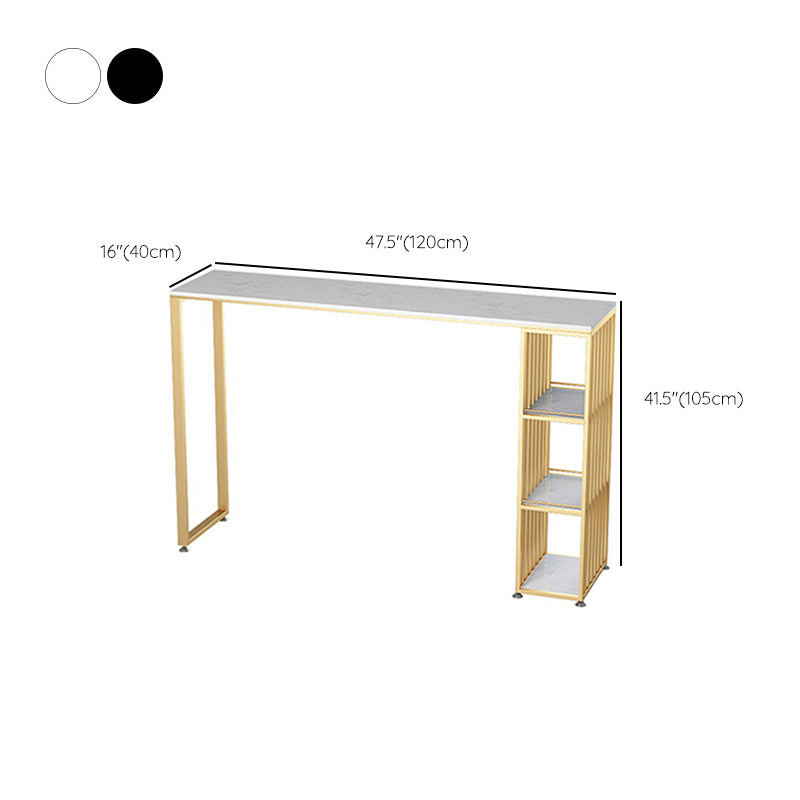Bartisch-Set aus Kunstmarmor, 1/2/3-teilig, Glamour-Rechteck-Bistro-Set für das Esszimmer