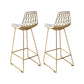 Glam Style Rectangle Pub Set 1/2/3/4/5 Pieces Pine Solid Wood Counter Table Set Gold 30"H Stools (Set of 2) Clearhalo 'Bar Furniture' 'furn' 'furn_home_bar_bar_sets' 'Furniture' 'Home Bars & Bar Sets' 'home_bar_bar_sets' 'Kitchen & Dining Furniture' 6158027