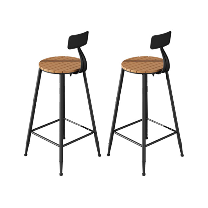 Modern 1/2/5 Pieces Metal Bar Table Set Rectangle Bar Table with High Stools 2 Light Brown Chairs 28.7 ”H Clearhalo 'Bar Furniture' 'furn' 'furn_home_bar_bar_sets' 'Furniture' 'Home Bars & Bar Sets' 'home_bar_bar_sets' 'Kitchen & Dining Furniture' 6158045