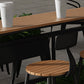 Modern 1/2/5 Pieces Metal Bar Table Set Rectangle Bar Table with High Stools Clearhalo 'Bar Furniture' 'furn' 'furn_home_bar_bar_sets' 'Furniture' 'Home Bars & Bar Sets' 'home_bar_bar_sets' 'Kitchen & Dining Furniture' 6158051