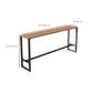 Modern 1/2/5 Pieces Metal Bar Table Set Rectangle Bar Table with High Stools Clearhalo 'Bar Furniture' 'furn' 'furn_home_bar_bar_sets' 'Furniture' 'Home Bars & Bar Sets' 'home_bar_bar_sets' 'Kitchen & Dining Furniture' 6158066