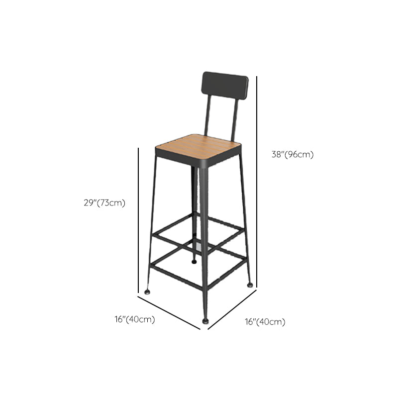 Modern 1/2/5 Pieces Metal Bar Table Set Rectangle Bar Table with High Stools Clearhalo 'Bar Furniture' 'furn' 'furn_home_bar_bar_sets' 'Furniture' 'Home Bars & Bar Sets' 'home_bar_bar_sets' 'Kitchen & Dining Furniture' 6158068