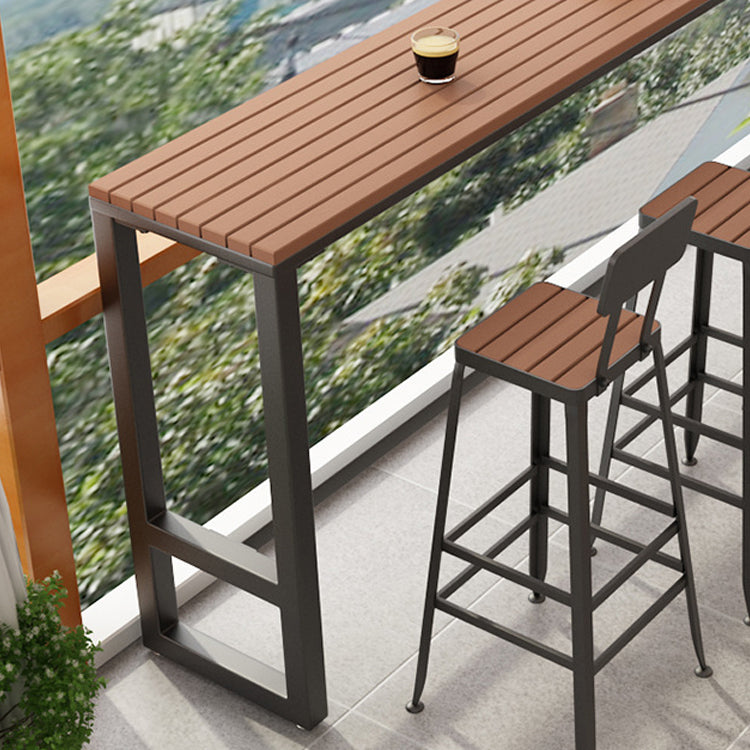 Set tavolo da bar moderno in legno di recupero da 1/2/5 pezzi per sala da pranzo