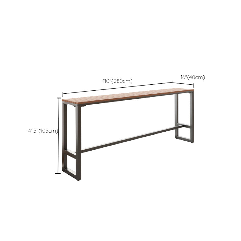 Set tavolo da bar moderno in legno di recupero da 1/2/5 pezzi per sala da pranzo