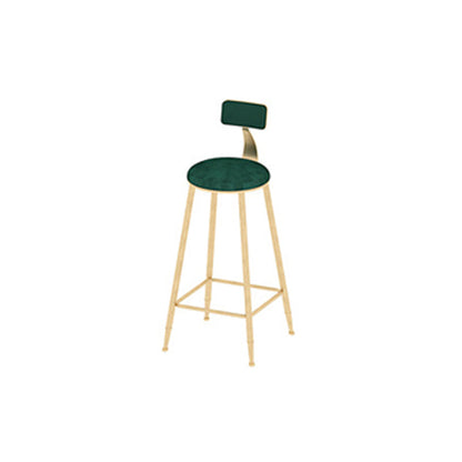 Glam Oval Bar Table Set 1/3 Pieces Stone Counter Table with Upholstered Stools Green 30"H Stool (Single) Clearhalo 'Bar Furniture' 'furn' 'furn_home_bar_bar_sets' 'Furniture' 'Home Bars & Bar Sets' 'home_bar_bar_sets' 'Kitchen & Dining Furniture' 6158100