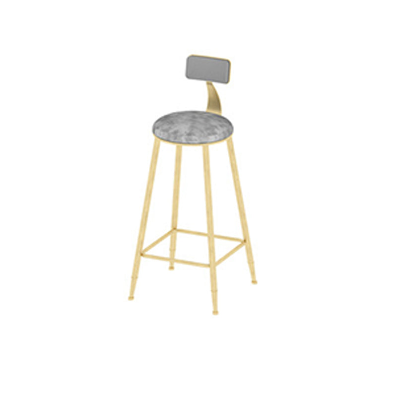 Glam Oval Bar Table Set 1/3 Pieces Stone Counter Table with Upholstered Stools Grey 30"H Stool (Single) Clearhalo 'Bar Furniture' 'furn' 'furn_home_bar_bar_sets' 'Furniture' 'Home Bars & Bar Sets' 'home_bar_bar_sets' 'Kitchen & Dining Furniture' 6158101