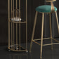 Glam Oval Bar Table Set 1/3 Pieces Stone Counter Table with Upholstered Stools Clearhalo 'Bar Furniture' 'furn' 'furn_home_bar_bar_sets' 'Furniture' 'Home Bars & Bar Sets' 'home_bar_bar_sets' 'Kitchen & Dining Furniture' 6158106