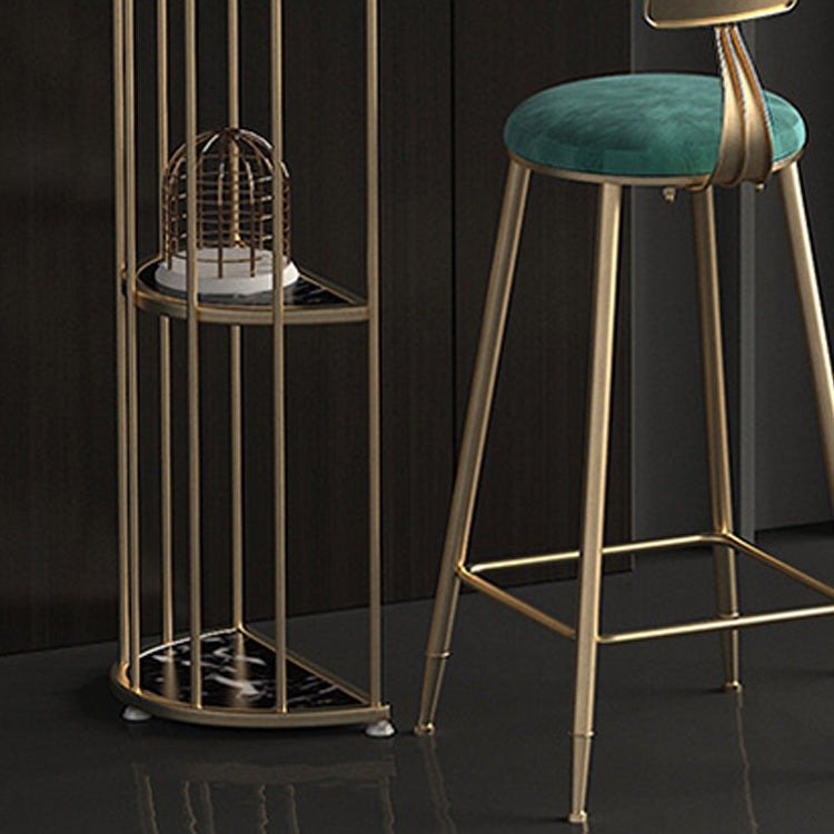 Glam Oval Bar Table Set 1/3 Pieces Stone Counter Table with Upholstered Stools Clearhalo 'Bar Furniture' 'furn' 'furn_home_bar_bar_sets' 'Furniture' 'Home Bars & Bar Sets' 'home_bar_bar_sets' 'Kitchen & Dining Furniture' 6158106