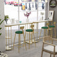 Glam Oval Bar Table Set 1/3 Pieces Stone Counter Table with Upholstered Stools Clearhalo 'Bar Furniture' 'furn' 'furn_home_bar_bar_sets' 'Furniture' 'Home Bars & Bar Sets' 'home_bar_bar_sets' 'Kitchen & Dining Furniture' 6158113