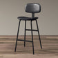 Contemporary Free Form Pub Set 1/3/4 Pieces Solid Wood Bar Table with Metal Stools Black 30"H Stool (Single) Clearhalo 'Bar Furniture' 'furn' 'furn_home_bar_bar_sets' 'Furniture' 'Home Bars & Bar Sets' 'home_bar_bar_sets' 'Kitchen & Dining Furniture' 6158139