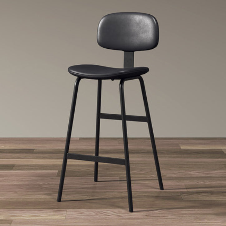 Contemporary Free Form Pub Set 1/3/4 Pieces Solid Wood Bar Table with Metal Stools Black 30"H Stool (Single) Clearhalo 'Bar Furniture' 'furn' 'furn_home_bar_bar_sets' 'Furniture' 'Home Bars & Bar Sets' 'home_bar_bar_sets' 'Kitchen & Dining Furniture' 6158139