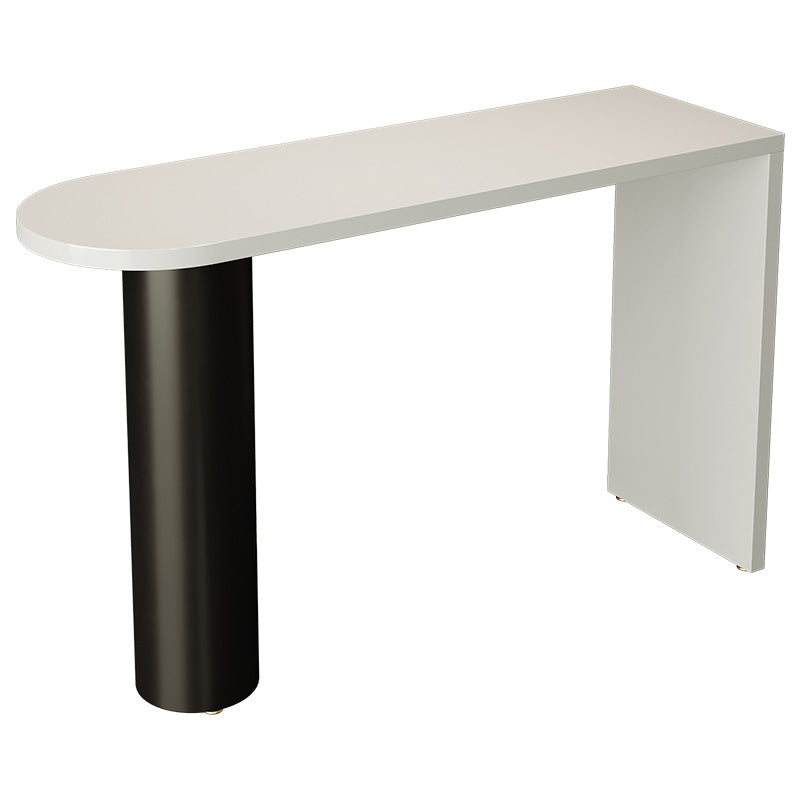 Contemporary Free Form Pub Set 1/3/4 Pieces Solid Wood Bar Table with Metal Stools Clearhalo 'Bar Furniture' 'furn' 'furn_home_bar_bar_sets' 'Furniture' 'Home Bars & Bar Sets' 'home_bar_bar_sets' 'Kitchen & Dining Furniture' 6158140
