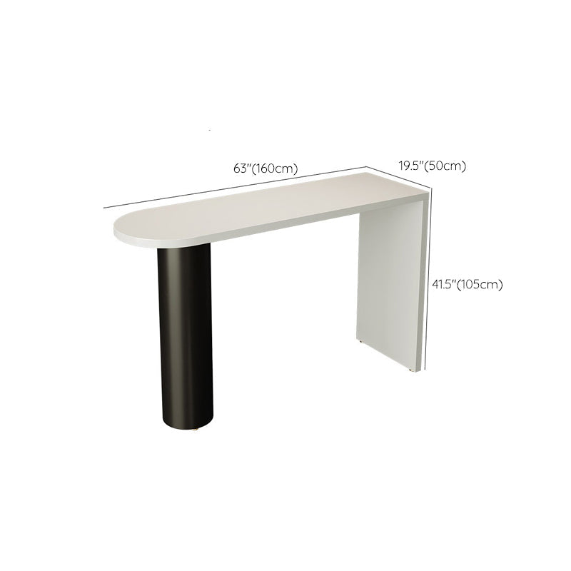 Contemporary Free Form Pub Set 1/3/4 Pieces Solid Wood Bar Table with Metal Stools Clearhalo 'Bar Furniture' 'furn' 'furn_home_bar_bar_sets' 'Furniture' 'Home Bars & Bar Sets' 'home_bar_bar_sets' 'Kitchen & Dining Furniture' 6158158