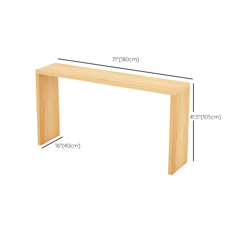 Modern 1/2/5/9 Pieces Bar Table Set Wooden Bar Table with High Wood Stools