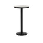1/2/3 Pieces Industrial Gray Stone Top Bar Table Set Counter Table with Stools Black 22"L x 22"W Clearhalo 'Bar Furniture' 'furn' 'furn_home_bar_bar_sets' 'Furniture' 'Home Bars & Bar Sets' 'home_bar_bar_sets' 'Kitchen & Dining Furniture' 6158185