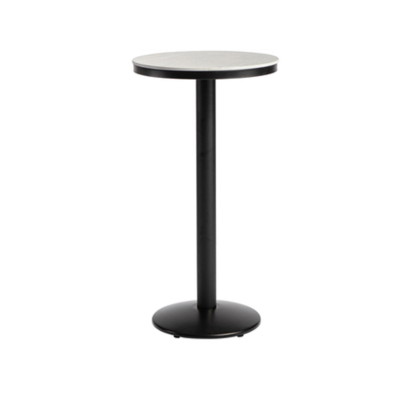 1/2/3 Pieces Industrial Gray Stone Top Bar Table Set Counter Table with Stools Black 22"L x 22"W Clearhalo 'Bar Furniture' 'furn' 'furn_home_bar_bar_sets' 'Furniture' 'Home Bars & Bar Sets' 'home_bar_bar_sets' 'Kitchen & Dining Furniture' 6158185