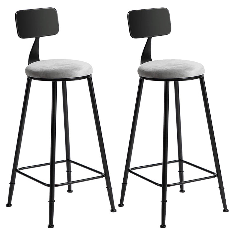1/2/3 Pieces Industrial Gray Stone Top Bar Table Set Counter Table with Stools Dark-Grey 30"H Stools (Set of 2) Clearhalo 'Bar Furniture' 'furn' 'furn_home_bar_bar_sets' 'Furniture' 'Home Bars & Bar Sets' 'home_bar_bar_sets' 'Kitchen & Dining Furniture' 6158187