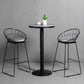 1/2/3 Pieces Industrial Gray Stone Top Bar Table Set Counter Table with Stools 3 Pieces: 1 Table, 2 Light Gray Stools Clearhalo 'Bar Furniture' 'furn' 'furn_home_bar_bar_sets' 'Furniture' 'Home Bars & Bar Sets' 'home_bar_bar_sets' 'Kitchen & Dining Furniture' 6158188