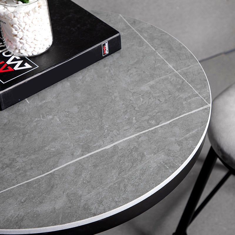 1/2/3 Pieces Industrial Gray Stone Top Bar Table Set Counter Table with Stools Clearhalo 'Bar Furniture' 'furn' 'furn_home_bar_bar_sets' 'Furniture' 'Home Bars & Bar Sets' 'home_bar_bar_sets' 'Kitchen & Dining Furniture' 6158194