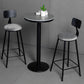 1/2/3 Pieces Industrial Gray Stone Top Bar Table Set Counter Table with Stools Clearhalo 'Bar Furniture' 'furn' 'furn_home_bar_bar_sets' 'Furniture' 'Home Bars & Bar Sets' 'home_bar_bar_sets' 'Kitchen & Dining Furniture' 6158200