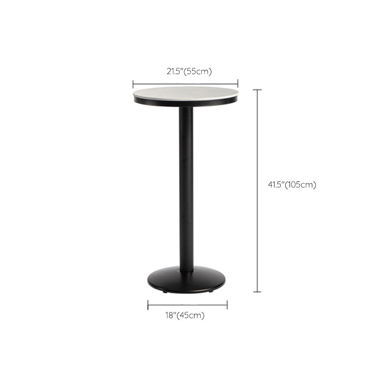 1/2/3 Pieces Industrial Gray Stone Top Bar Table Set Counter Table with Stools Clearhalo 'Bar Furniture' 'furn' 'furn_home_bar_bar_sets' 'Furniture' 'Home Bars & Bar Sets' 'home_bar_bar_sets' 'Kitchen & Dining Furniture' 6158204