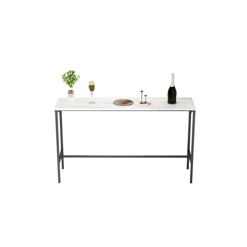 Modern Bar Table Set 1/2/3/5 Pieces Metal Bar Table with High Stools Clearhalo 'Bar Furniture' 'furn' 'furn_home_bar_bar_sets' 'Furniture' 'Home Bars & Bar Sets' 'home_bar_bar_sets' 'Kitchen & Dining Furniture' 6158209
