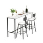 Modern Bar Table Set 1/2/3/5 Pieces Metal Bar Table with High Stools Clearhalo 'Bar Furniture' 'furn' 'furn_home_bar_bar_sets' 'Furniture' 'Home Bars & Bar Sets' 'home_bar_bar_sets' 'Kitchen & Dining Furniture' 6158214