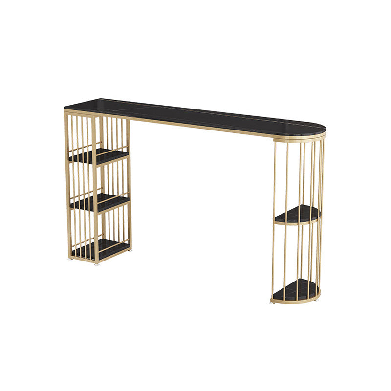 Ensemble de table de bar en pierre Glam, 1/3 pièces, à hauteur de comptoir fixe, pour l'intérieur