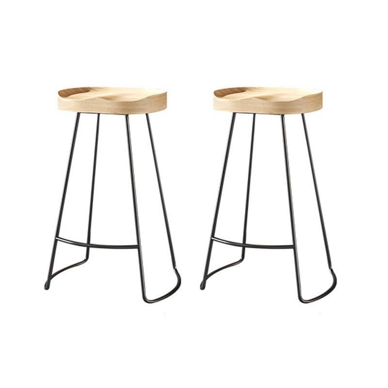 1/2/5 Pieces Irregular Shape Pub Table Set Modern Wooden Counter Table with Set Black 30"H Stools (Set of 2) Clearhalo 'Bar Furniture' 'furn' 'furn_home_bar_bar_sets' 'Furniture' 'Home Bars & Bar Sets' 'home_bar_bar_sets' 'Kitchen & Dining Furniture' 6158355