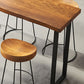Industrial Style Bar Table Set 1/4/7 Pieces Rectangle Solid Wood Counter Table Set Clearhalo 'Bar Furniture' 'furn' 'furn_home_bar_bar_sets' 'Furniture' 'Home Bars & Bar Sets' 'home_bar_bar_sets' 'Kitchen & Dining Furniture' 6158384