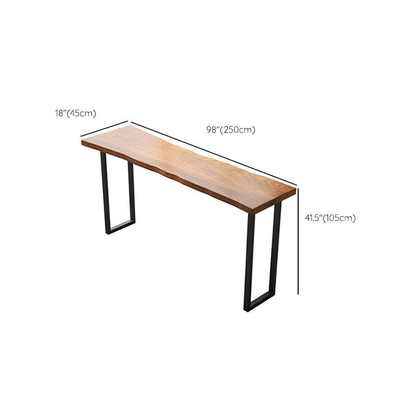 Industrial Style Bar Table Set 1/4/7 Pieces Rectangle Solid Wood Counter Table Set Clearhalo 'Bar Furniture' 'furn' 'furn_home_bar_bar_sets' 'Furniture' 'Home Bars & Bar Sets' 'home_bar_bar_sets' 'Kitchen & Dining Furniture' 6158395