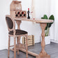 Wooden Counter Table with Stools 1/2/3 Pieces Modern Irregular Shape Pub Table Set