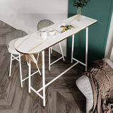 1/2/3 stuks onregelmatige vorm pubtafel set moderne gesinterde stenen top bistro tafel set