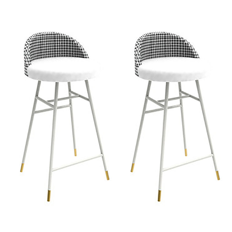 1/2/3 Pieces Irregular Shape Pub Table Set Modern Sintered Stone Top Bistro Table Set White 30"H Stools (Set of 2) Clearhalo 'Bar Furniture' 'furn' 'furn_home_bar_bar_sets' 'Furniture' 'Home Bars & Bar Sets' 'home_bar_bar_sets' 'Kitchen & Dining Furniture' 6158421