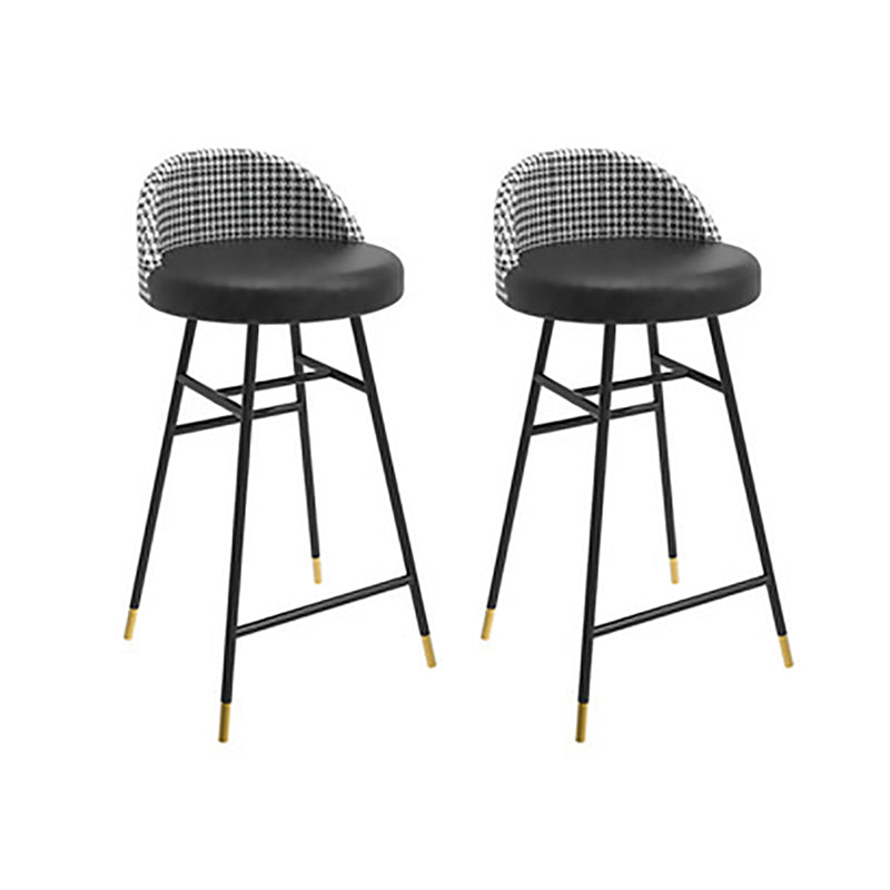 1/2/3 Pieces Irregular Shape Pub Table Set Modern Sintered Stone Top Bistro Table Set Black 30"H Stools (Set of 2) Clearhalo 'Bar Furniture' 'furn' 'furn_home_bar_bar_sets' 'Furniture' 'Home Bars & Bar Sets' 'home_bar_bar_sets' 'Kitchen & Dining Furniture' 6158422