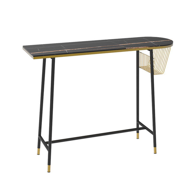 1/2/3 Pieces Irregular Shape Pub Table Set Modern Sintered Stone Top Bistro Table Set Clearhalo 'Bar Furniture' 'furn' 'furn_home_bar_bar_sets' 'Furniture' 'Home Bars & Bar Sets' 'home_bar_bar_sets' 'Kitchen & Dining Furniture' 6158427