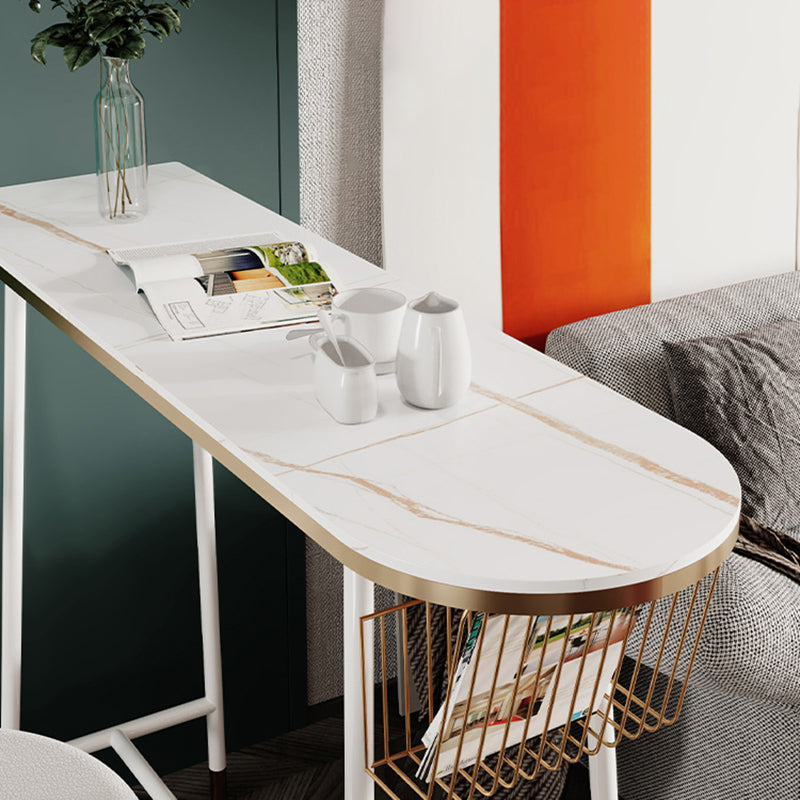 1/2/3 Pieces Irregular Shape Pub Table Set Modern Sintered Stone Top Bistro Table Set Clearhalo 'Bar Furniture' 'furn' 'furn_home_bar_bar_sets' 'Furniture' 'Home Bars & Bar Sets' 'home_bar_bar_sets' 'Kitchen & Dining Furniture' 6158428