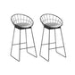 1/2/3 Pieces Industrial Iron Bar Table Set Round Bistro Set with Grey Stone Top Light-Grey 30"H Stools (Set of 2) Clearhalo 'Bar Furniture' 'furn' 'furn_home_bar_bar_sets' 'Furniture' 'Home Bars & Bar Sets' 'home_bar_bar_sets' 'Kitchen & Dining Furniture' 6158457