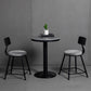 1/2/3 Pieces Industrial Iron Bar Table Set Round Bistro Set with Grey Stone Top 3 Pieces: 1 Gray Table, 2 Gray Stools Clearhalo 'Bar Furniture' 'furn' 'furn_home_bar_bar_sets' 'Furniture' 'Home Bars & Bar Sets' 'home_bar_bar_sets' 'Kitchen & Dining Furniture' 6158461